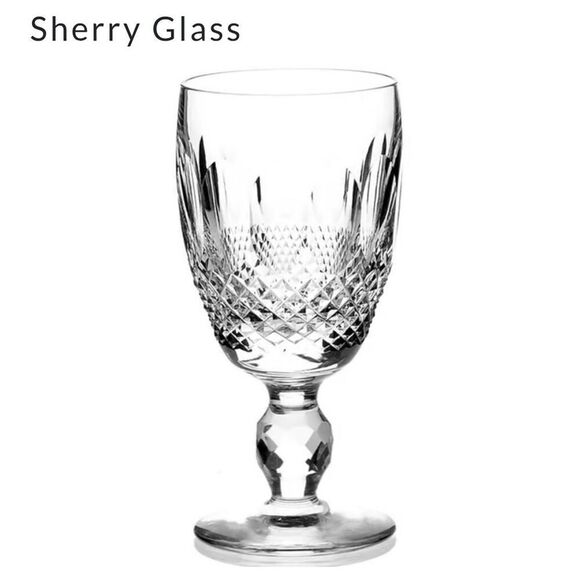 Waterford Crystal COLLEEN Short Stem Sherry Glasses 4¼" | Set of (6) EUC - Picture 2 of 9